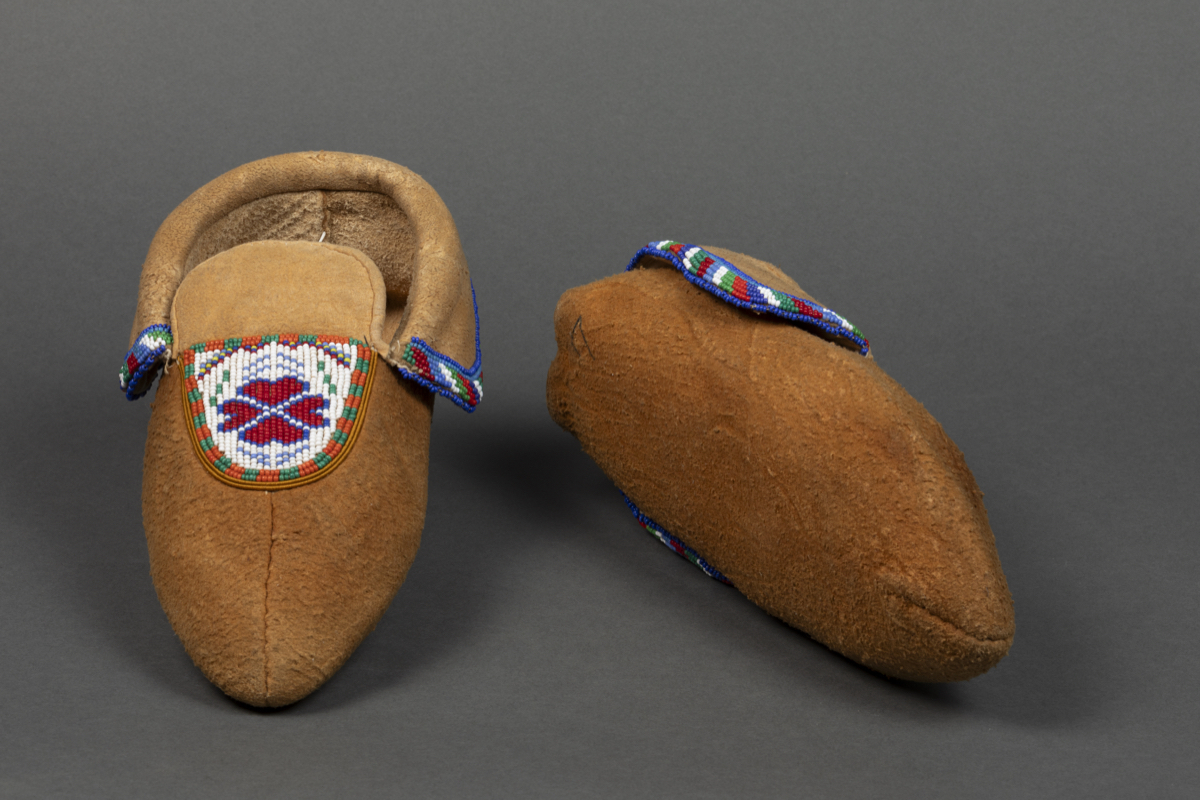 Beaded moccasins embroidered