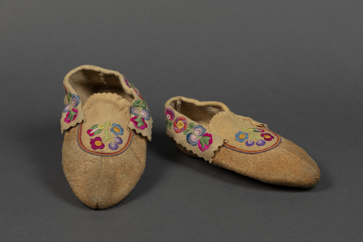 embroidered moccasin