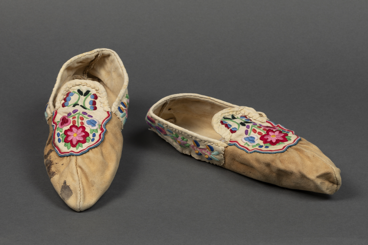 embroidered moccasin