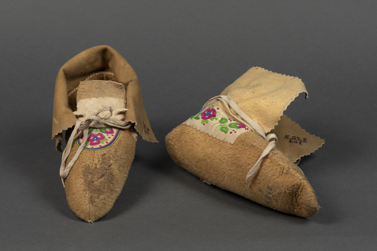 embroidered moccasin