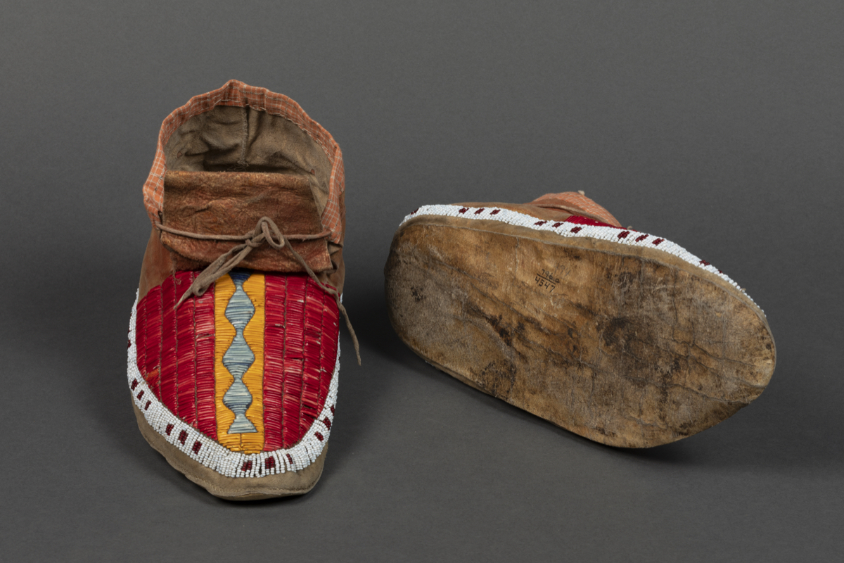 moccasin  quillwork